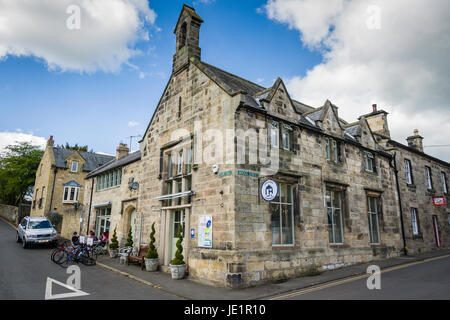 Escursioni in bicicletta nel parco nazionale di Northumberland, Regno Unito. Foto Stock
