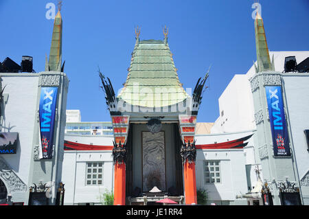 Maggio 21, 2017. Los Angeles, California. Il punto di riferimento iconico TCL Chinese theater esterno nella zona di Hollywood di Los Angeles in California. Foto Stock