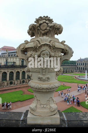 Royal Palace dal 17 secolo a Dresda, Germania Foto Stock