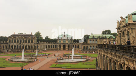 Royal Palace dal 17 secolo a Dresda, Germania Foto Stock