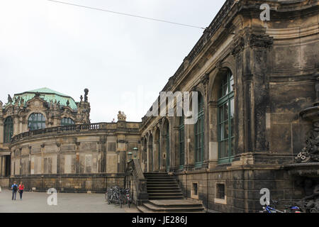 Royal Palace dal 17 secolo a Dresda, Germania Foto Stock