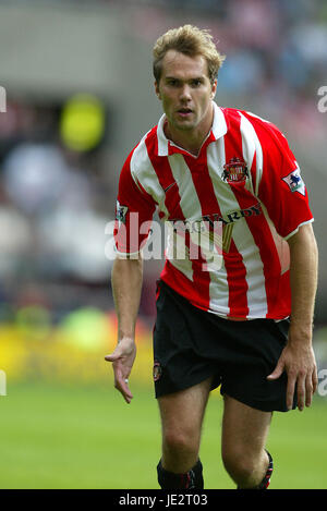 JASON MCATEER SUNDERLAND FC STADIO DELLA LUCE SUNDERLAND INGHILTERRA 31 Agosto 2002 Foto Stock