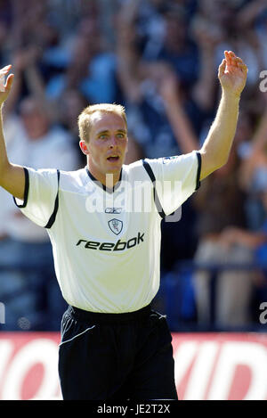 HENRIK PEDERSEN Bolton Wanderers FC Reebok Stadium BOLTON 01 Settembre 2002 Foto Stock