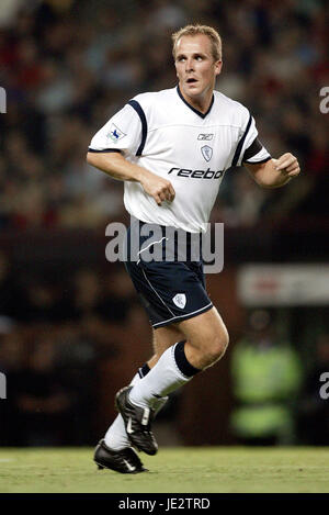 HENRIK PEDERSEN Bolton Wanderers FC OLD TRAFFORD MANCESTER 11 Settembre 2002 Foto Stock