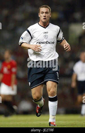 KEVIN NOLAN Bolton Wanderers FC OLD TRAFFORD MANCESTER 11 Settembre 2002 Foto Stock