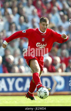 STEVEN GERRARD, Liverpool FC, LIVERPOOL V West Brom, 2002 Foto Stock