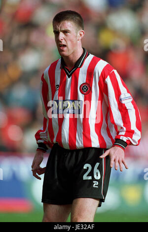 MICHAEL TONGE SHEFFIELD UNITED FC BRAMALL LANE SHEFFIELD INGHILTERRA 23 Marzo 2002 Foto Stock