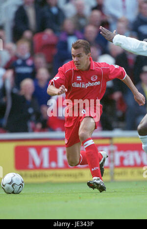 SZILARD NEMETH MIDDLESBROUGH FC RIVERSIDE STADIUM MIDDLESBROUGH 01 Settembre 2003 Foto Stock