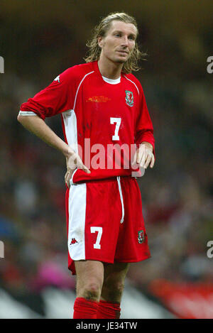 ROBBIE SAVAGE GALLES & Birmingham City FC Millenium Stadium Cardiff Galles 19 Novembre 2003 Foto Stock