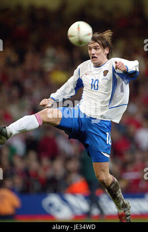 DMITRY BULYKIN RUSSIA & DINAMO MOSCA Millenium Stadium Cardiff Galles 19 Novembre 2003 Foto Stock