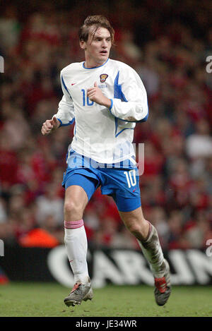 DMITRY BULYKIN RUSSIA & DINAMO MOSCA Millenium Stadium Cardiff Galles 19 Novembre 2003 Foto Stock