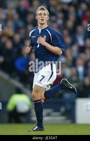 DARREN FLETCHER SCOZIA & MANCHESTER UTD FC HAMPDEN PARK GLASGOW Scozia 15 Novembre 2003 Foto Stock