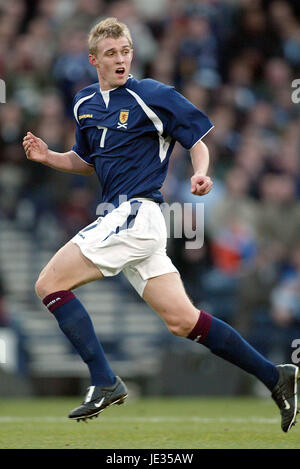 DARREN FLETCHER SCOZIA & MANCHESTER UTD FC HAMPDEN PARK GLASGOW Scozia 15 Novembre 2003 Foto Stock