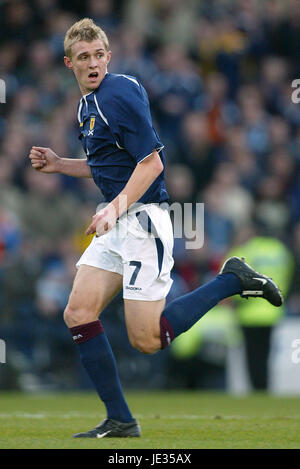 DARREN FLETCHER SCOZIA & MANCHESTER UTD FC HAMPDEN PARK GLASGOW Scozia 15 Novembre 2003 Foto Stock