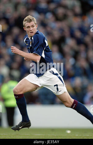 DARREN FLETCHER SCOZIA & MANCHESTER UTD FC HAMPDEN PARK GLASGOW Scozia 15 Novembre 2003 Foto Stock