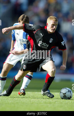 Contrassegnare PEMBRIDGE Fulham FC EWOOD PARK BLACKBURN 28 Settembre 2003 Foto Stock