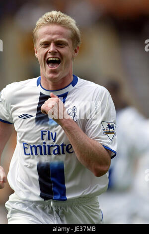 DAMIEN DUFF Chelsea FC MOLINEUX WOLVERHAMPTON INGHILTERRA 20 Settembre 2003 Foto Stock