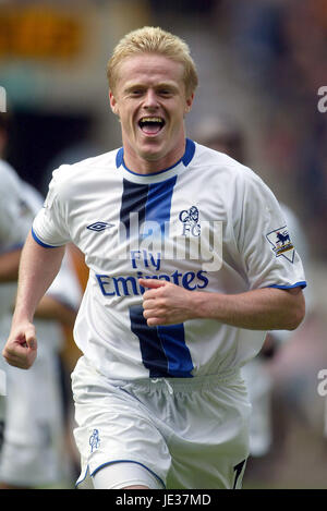 DAMIEN DUFF Chelsea FC MOLINEUX WOLVERHAMPTON INGHILTERRA 20 Settembre 2003 Foto Stock