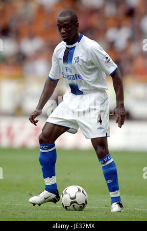 CLAUDE MAKELELE Chelsea FC MOLINEUX WOLVERHAMPTON INGHILTERRA 20 Settembre 2003 Foto Stock