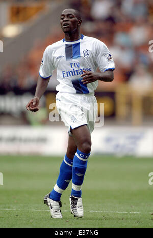 CLAUDE MAKELELE Chelsea FC MOLINEUX WOLVERHAMPTON INGHILTERRA 20 Settembre 2003 Foto Stock