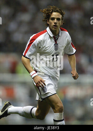 OWEN HARGREAVES INGHILTERRA & BAYERN MUNICH OLD TRAFFORD MANCHESTER 10 Settembre 2003 Foto Stock