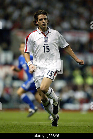 OWEN HARGREAVES INGHILTERRA & BAYERN MUNICH OLD TRAFFORD MANCHESTER 10 Settembre 2003 Foto Stock