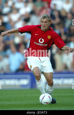 DARREN FLETCHER MANCHESTER UNITED FC BRITANIA STADIUM STOKE INGHILTERRA 13 Agosto 2003 Foto Stock