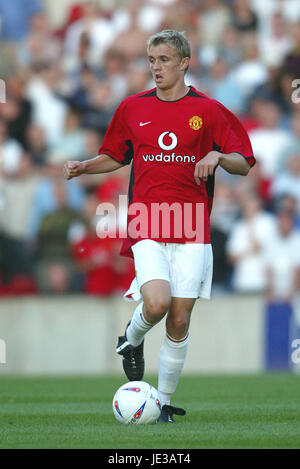 DARREN FLETCHER MANCHESTER UNITED FC BRITANIA STADIUM STOKE INGHILTERRA 13 Agosto 2003 Foto Stock