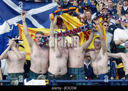 Ventole di Scozia scozia V GERMANIA HAMPDEN PARK GLASGOW Scozia 07 Giugno 2003 Foto Stock