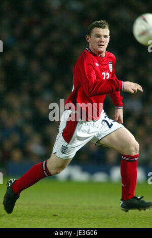 WAYNE ROONEY, Inghilterra e Everton FC, ENGLAND V AUSTRALIA, 2003 Foto Stock