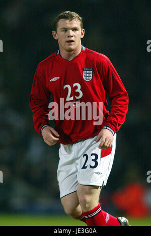 WAYNE ROONEY, Inghilterra e Everton FC, ENGLAND V AUSTRALIA, 2003 Foto Stock