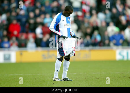 DWIGHT YORKE Blackburn Rovers FC STADIO DELLA LUCE SUNDERLAND 11 Gennaio 2003 Foto Stock