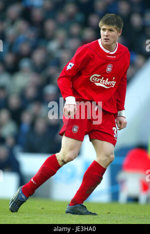 NEIL MELLOR Liverpool FC MAINE ROAD MANCHESTER 05 Gennaio 2003 Foto Stock