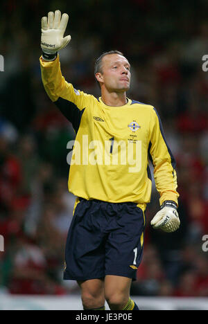 MAIK TAYLOR IRLANDA DEL NORD & BIRMINGHAM Millennium Stadium Cardiff Galles 08 Settembre 2004 Foto Stock