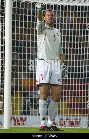 BORUT MAVRIC SLOVENIA HAMPDEN PARK GLASGOW Scozia 08 Settembre 2004 Foto Stock