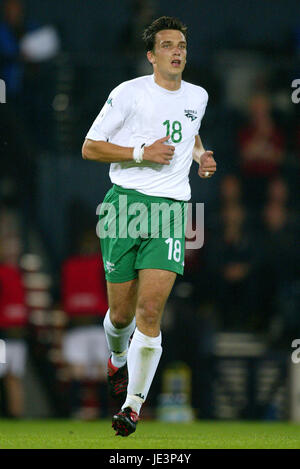 MILENKO ACIMOVIC SLOVENIA HAMPDEN PARK GLASGOW Scozia 08 Settembre 2004 Foto Stock