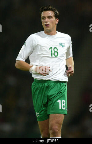 MILENKO ACIMOVIC SLOVENIA HAMPDEN PARK GLASGOW Scozia 08 Settembre 2004 Foto Stock