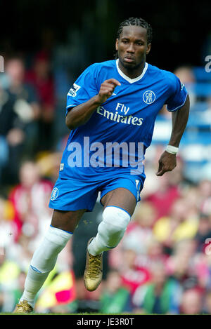 DIDIER DROGBA Chelsea FC STAMFORD BRIDGE CHELSEA Londra Inghilterra 28 Agosto 2004 Foto Stock