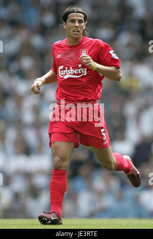 Milano BAROS Liverpool FC WHITE HART LANE di Tottenham Londra Inghilterra 14 Agosto 2004 Foto Stock