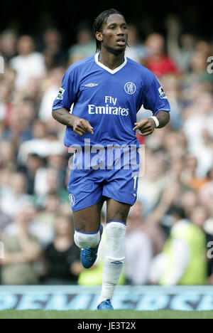 DIDIER DROGBA Chelsea FC STAMFORD BRIDGE CHELSEA Londra Inghilterra 15 Agosto 2004 Foto Stock