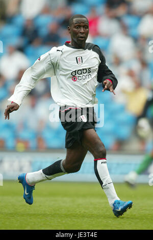 ANDY COLE Fulham FC City of Manchester Stadium Manchester Inghilterra 14 Agosto 2004 Foto Stock