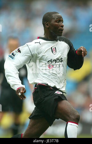 ANDY COLE Fulham FC City of Manchester Stadium Manchester Inghilterra 14 Agosto 2004 Foto Stock