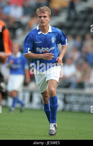 JESPER GRONKJAER Birmingham City FC KC Stadium Hull Inghilterra 31 Luglio 2004 Foto Stock