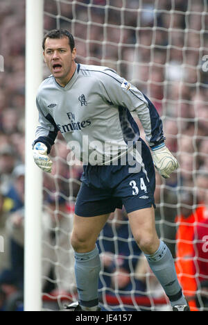 NEIL SULLIVAN Chelsea FC HIGHBURY Londra Inghilterra 15 Febbraio 2004 Foto Stock