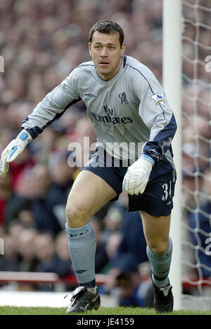 NEIL SULLIVAN Chelsea FC HIGHBURY Londra Inghilterra 15 Febbraio 2004 Foto Stock