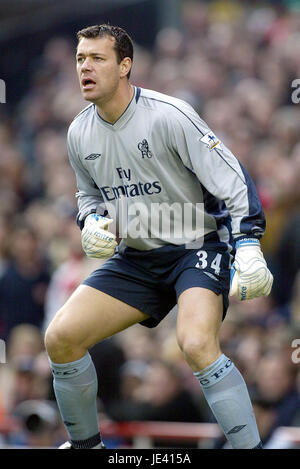 NEIL SULLIVAN Chelsea FC HIGHBURY Londra Inghilterra 15 Febbraio 2004 Foto Stock