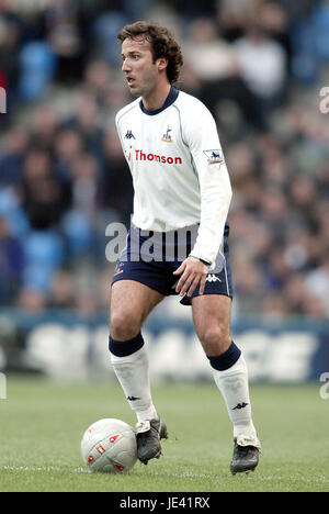 MAURICIO TARICCO Tottenham Hotspur FC City of Manchester Stadium Manchester Inghilterra 25 Gennaio 2004 Foto Stock