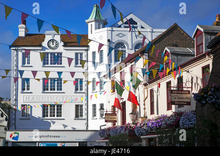 BRIGHTON, GRAN BRETAGNA - Mar 01, 2017: Tipica casa cittadina inglese a Brighton. Casa Bianca. Foto Stock