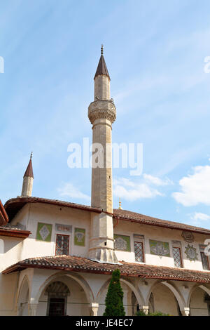 La grande moschea di Khan in Khan's Palace (Hansaray) nella città di Bakhchisarai, Crimea Foto Stock