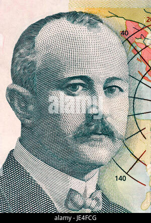 Jovan Cvijic (1965-1927) su 500 dinara 2012 banconota dalla Serbia. Geografo serbo, presidente della Serbian Royal Academy of Sciences e rettore dell'Università di Belgrado. Foto Stock